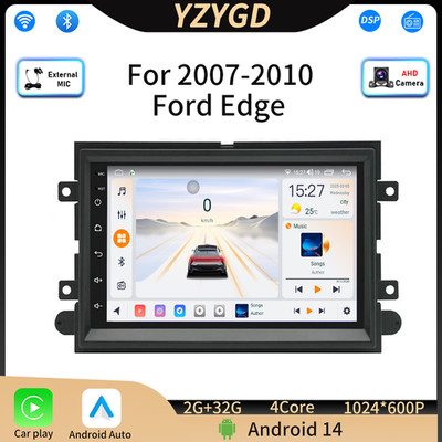 Für Ford Edge 2007-2010 Android14 Stereo Radio Carplay GPS 2+32G Navi Bildschirm