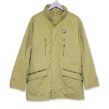 Giubbotto Fila Vintage marrone chiaro con zip e tasche anni 00 - Taglia L uomo