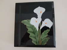 Japan Otagiri Calla Lily Lacquerware Photo Album 8" x 7"