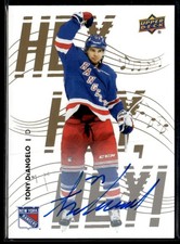 2025-26 UD New York Rangers Centennial Hey Hey Hey Tony DeAngelo Auto #33