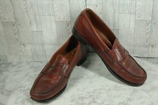 Allen Edmonds Kearney Penny Loafers Men 12D Dress Shoes Brown Red Leather Moc