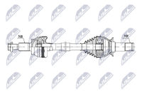 NTY Antriebswelle NPW-JG-014 FüR Jaguar XF 2 X260 XE X760 Sportbrake AWD P250