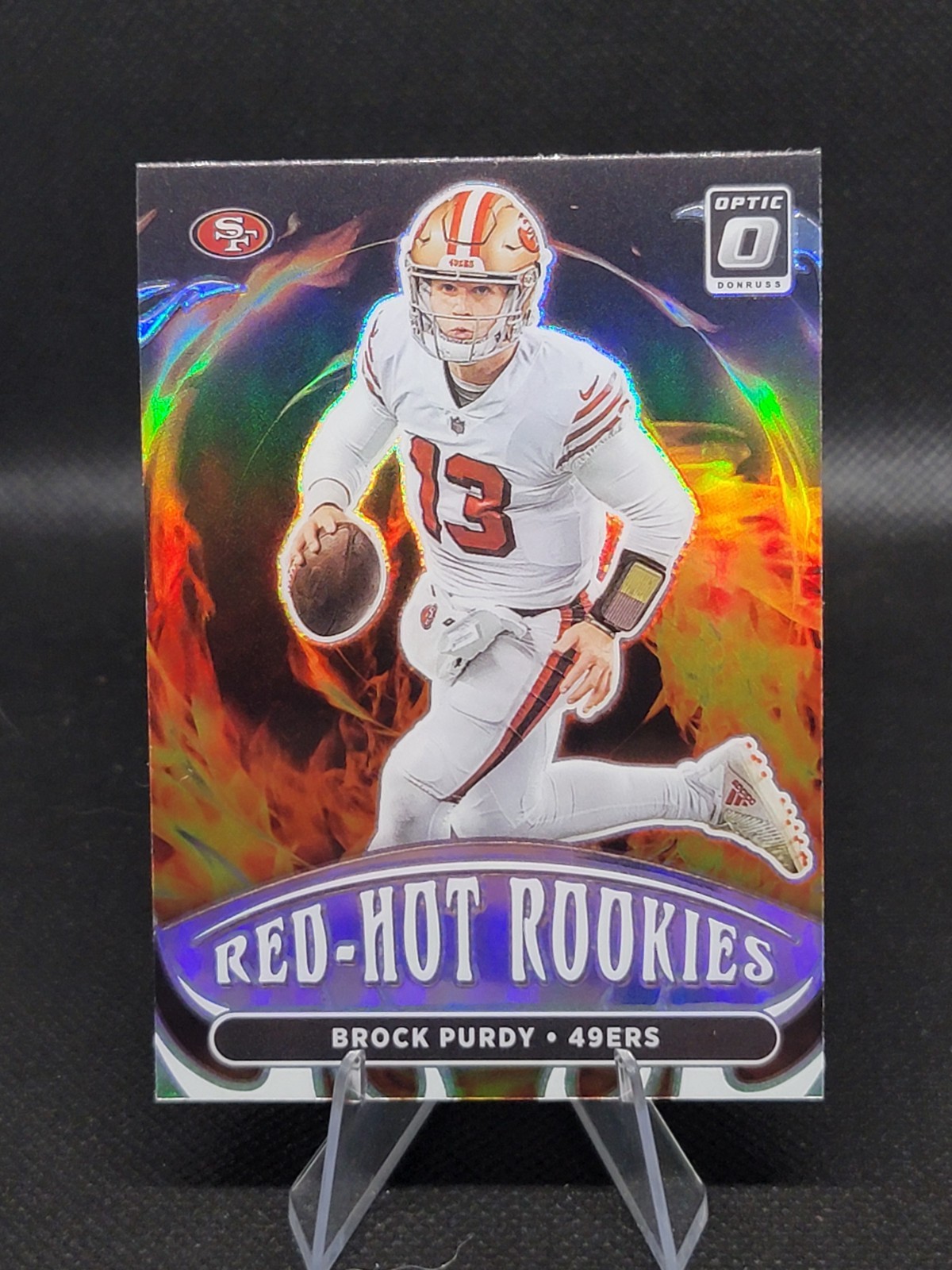 2022 Panini Donruss Optic Silver Prizm Red Hot Rookies BROCK PURDY #RHR-1 49ERS
