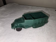 Vintage 1963 Marx Battleground U.S. Army Halftrack Blue Green