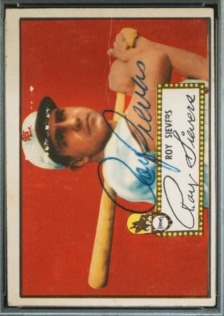 1952 Topps Roy Sievers Signed Baseball Card #64 PSA/DNA Auto Certified 8 - Image 2 of 4