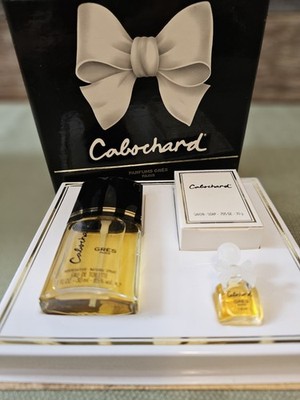 Rare Vtg Cabochard Gres Perfume Gift Set 1 Oz EDT, 1.8 Extract, Soap Paris NIB