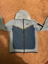 Nike Tech Fleece Full-Zip Hoodie In A Dutch Blue Diffused Blue and Black Size S