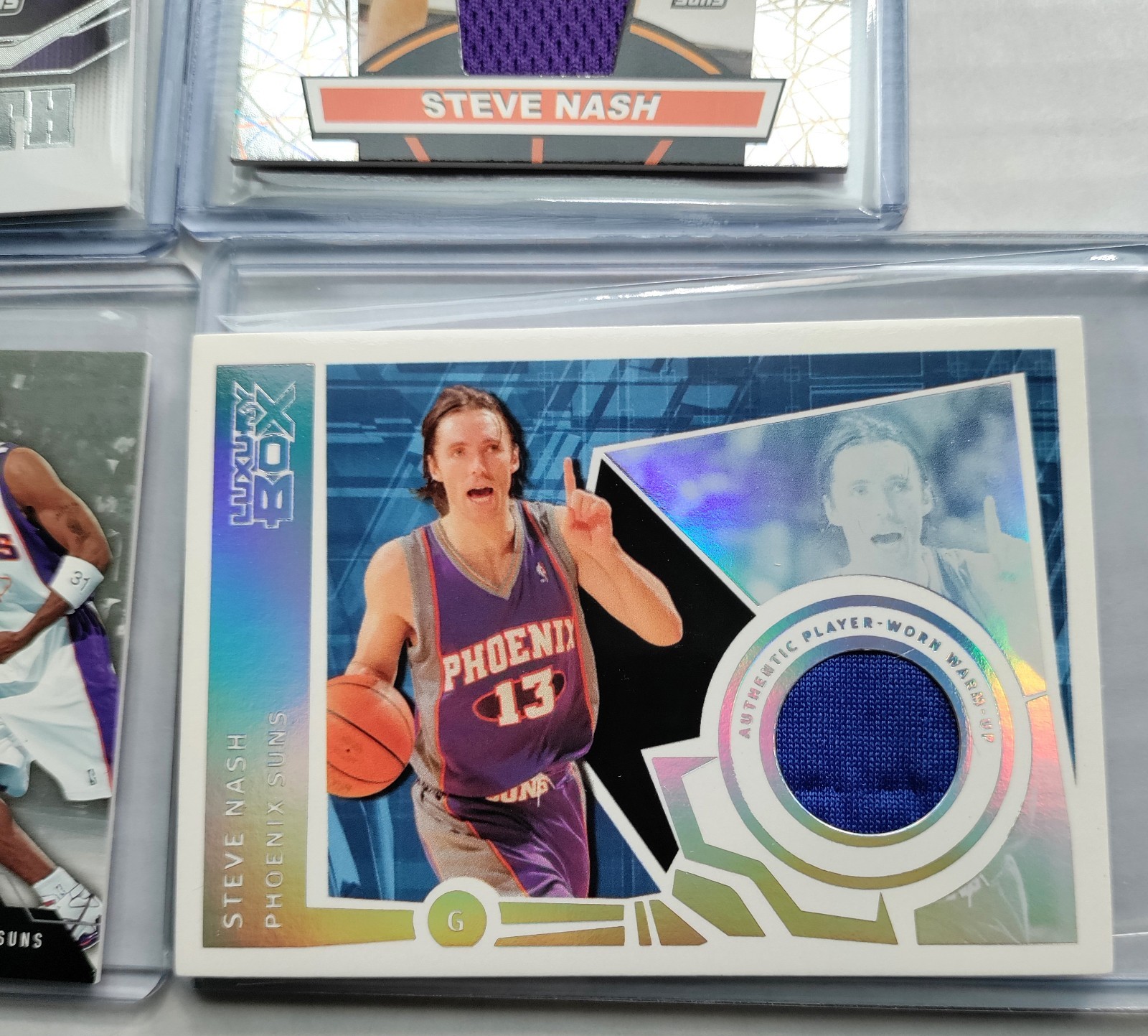 4x Steve Nash PATCH Lot /225 Game Used Worn Jersey SP Cloth Beam Team Luxury Box view 4