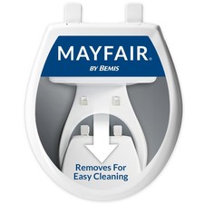 Mayfair Aurora Slow Close Toilet Seat, Easy Clean Hinges and Adjustable Perfect