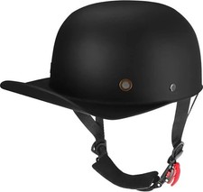 DOT Approved Retro Baseball Cap Motorcycle Helmet Low Profile Unisex