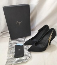 Used Giuseppe Zanotti Design Heels Black EU37 US6.5 Women High Heel Shoes