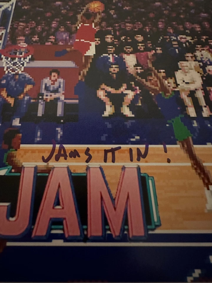 TIM KITZROW signed 8x10 Photo NBA JAM Announcer Video Game BAS COA/ Inscription - Image 3 of 4