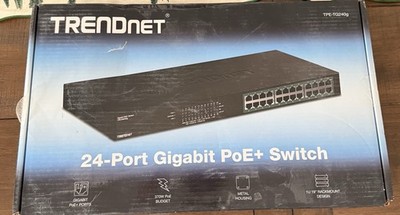 TRENDnet TPE-TG240G 24-Port GREENnet Gigabit PoE+ Switch, 370W