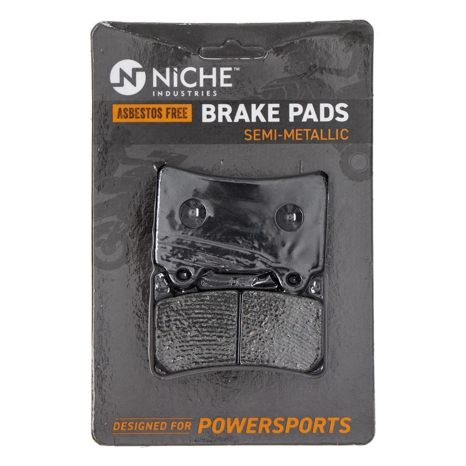 Juego de pastillas de freno NICHO para Yamaha Road Star Midnight Royal delanteras traseras semimetálicas Foto 3 de 4