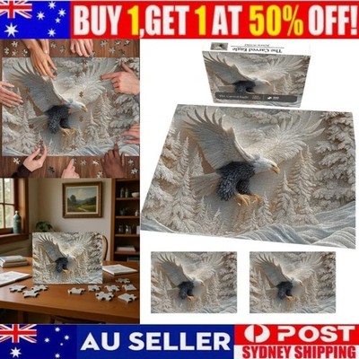 Puzzle Aigle Sculpté De 1000 Pièces | Puzzle Et Stimulant | Jeu Puzzles Majestueux 'aigle Chauve | Pour Adultes, Femmes, Hommes, Amoureux De La Nature Et De La Faune, Activits
