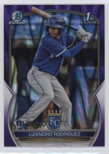2023 Bowman Chrome Prospects Purple RayWave Refractor Lizandro Rodriguez 1g5l