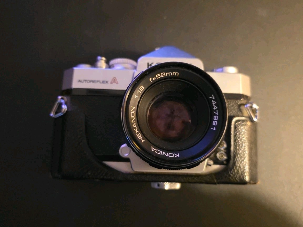 Konica Auto-Reflex 35mm SLR camera Hexanon 52mm F/1.8 lens | eBay