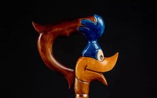 Hand Carved Wooden Walking Stick Walking Cane Handmade For Men Women Best Gift C