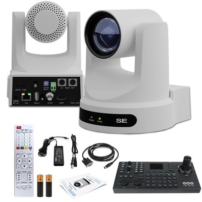 PTZOptics Move SE PTZ Camera with Optical Zoom + SuperJoy PTZ Camera Controller