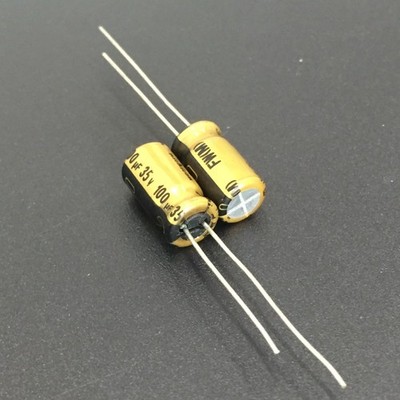 10pcs 100uF 35V 6.3x11mm   FW 35V100uF High Grade HiFi Audio Capacitor *tm