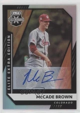 2021 Panini Elite Extra Edition Signatures McCade Brown #104 Auto uk2