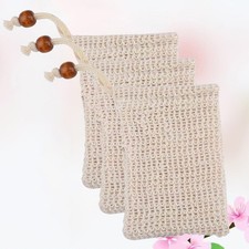 3pcs Soap Holder Exfoliating Soap Saver Pouch Net