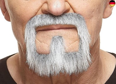 Mustaches Selbstklebender Van Dyke Gefälschter Bart Spitzbart, Neuheit, Falsche 