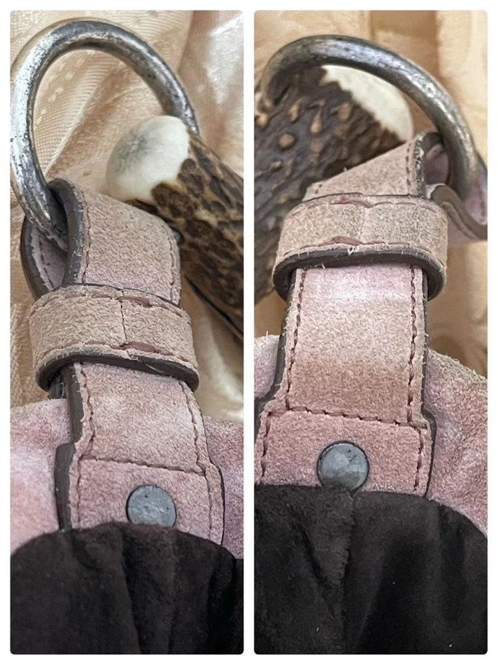 Bolso YVES SAINT LAURENT Gamuza Mombasa Hombro Rive Gauche Madera Rosa Grande Foto 3 de 4