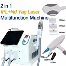 2 In 1 Laser Hair Tatoo Removal Machine IPL Pico Nd Yag OPT Laser Beauty Machine