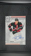 2023-24 SP Authentic #102 Ridly Greig Future Watch Auto /999 Senators