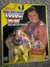 WWF Hasbro Yellow Card Crush Wrestling Figure WWE Vintage. 2 available.