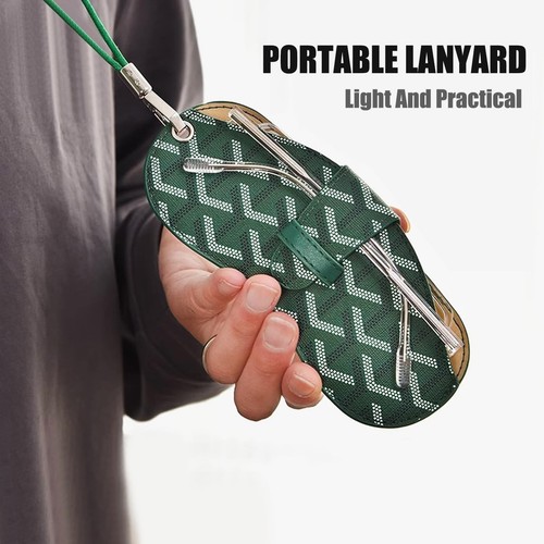 Borsa per occhiali da sole portatile, custodia per occhiali da sole sottile, custodia per occhiali da sole da viaggio con... - Foto 5 di 7