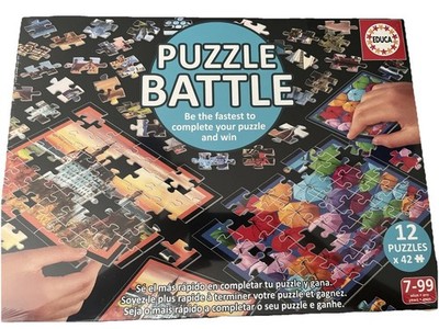 Educa Puzzle Battle Travel 12 Puzzles 42pc Each Family Game ''TRAVEL''  Sealed