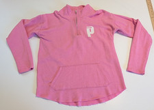 Victorias Secret PINK-sweatshirt-3/4 zip-pink-Size small-Pink on Back-soft