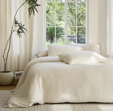 DOZ Duvet Cover Set, Queen 100 Viscose derived from Bamboo, Organically Grown