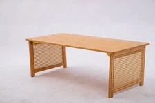 Imitation Rattan Coffee Table Coffee Table for Living Room Bedroom Office
