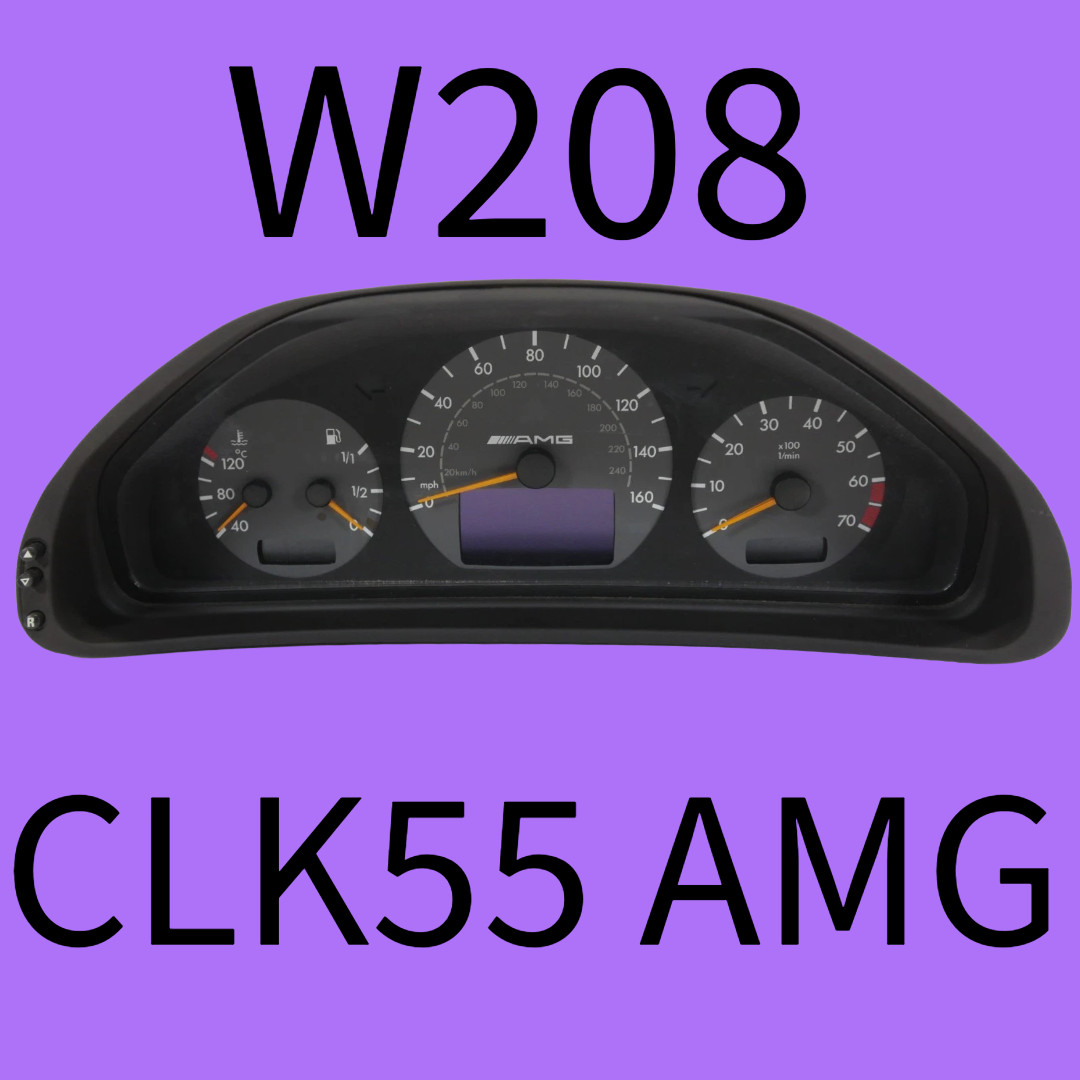 🟩W208 2000 - 2002 CLK55 AMG Gauge Cluster  208 540 66 11
