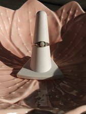 Antique 10K Gold Opal Ring, Late Victorian/Early Edwardian, Size 7.25, 0.96g