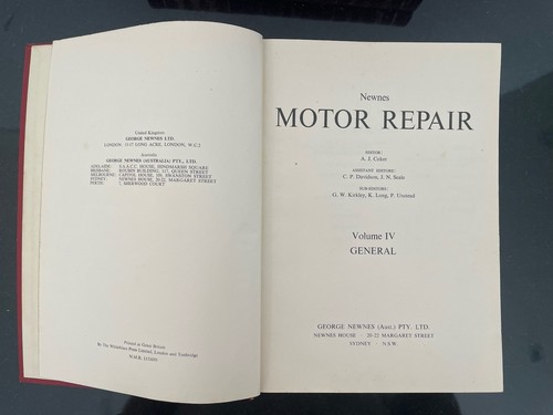 Newnes Motor Repair 1959 Vintage Automotive Reference Book Set Holden etc - Picture 5 of 19