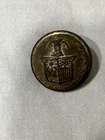 Civil War New York State Seal Coat button dug with gilt from Virginia