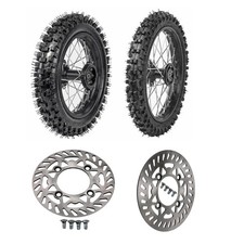 12/15mm 12" 14" Wheel 60/100-14 80/100-12 Tire Rim Brake Disc Dirt Bike 50-125cc