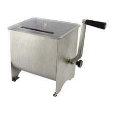 MM-102, Meat Mixer with Stainless Steel Hopper, 20lbs , silver