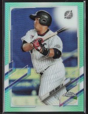 2021 Topps Chrome NPB #27 Seiya Inoue Aqua Refractor #/199