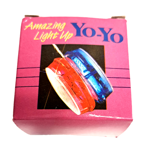 Vtg Light Up Yo-Yo Toy in Box Taiwan Tested Works Batteries Not Included - Afbeelding 1 van 4