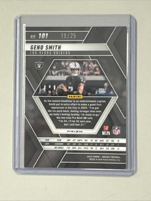 2025 Panini Mosaic Geno Smith Orange Fluorescent /25 | eBay