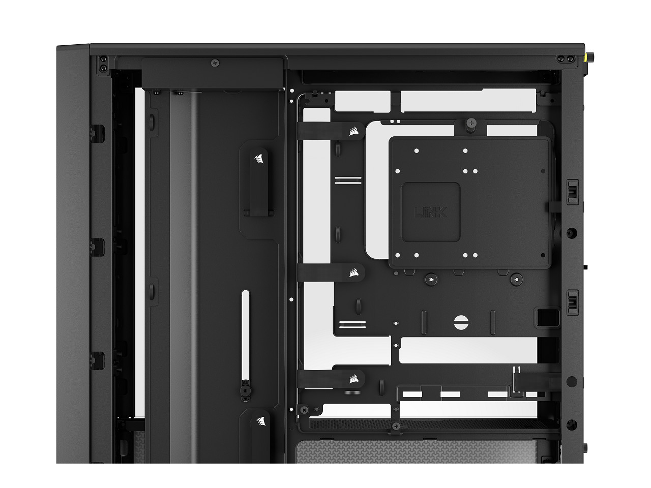 Корпус компьютера Corsair Frame 4000D из черной стали закаленного стекла ATX Mid Tower