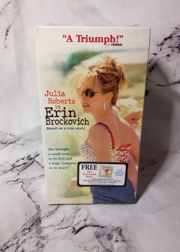 Erin Brockovich (VHS, 2000) Julia Roberts Sealed - Picture 2 of 5
