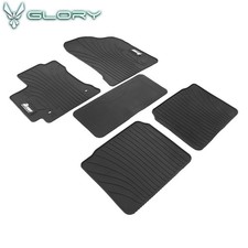 For 14-19 Toyota Corolla Car Floor Mats Latex Liner All Weather Black Carpet 5pc
