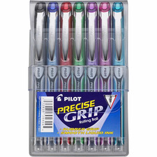 Pilot Precise Grip Capped Rollerball Pens Extra Fine 0.5 mm , Assorted Ink Color