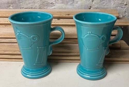 FIESTA Ware TURQUOISE 18 Oz Pedestal Mug(s) NIB Post 86 New In Box Retired